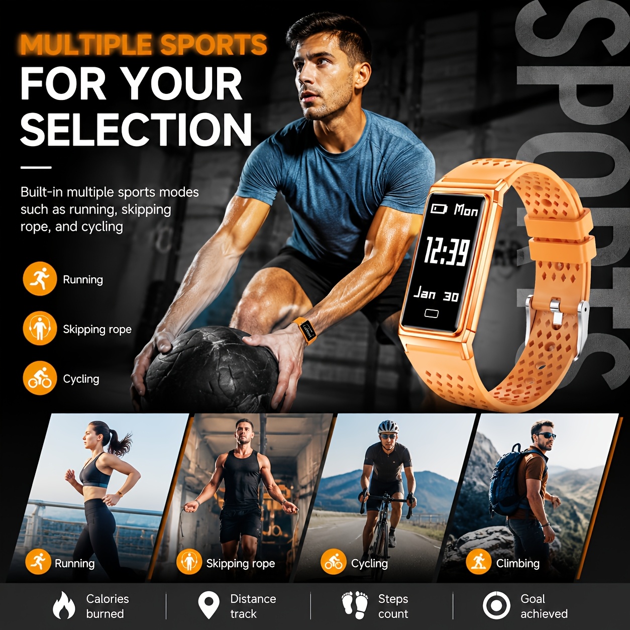 Strakke Zwarte Ultradunne Slimme Armband voor Mannen en Vrouwen, Smartwatch, Lichtgewicht Fitnesstracker voor Dagelijks Comfort, 10+ Dagen Batterijduur, Activiteiten-stappenteller met 24/7 Gezondheids- en Slaapmonitor, IPX8 Waterdicht Sporthorloge, Aanraakbediening, Cadeau