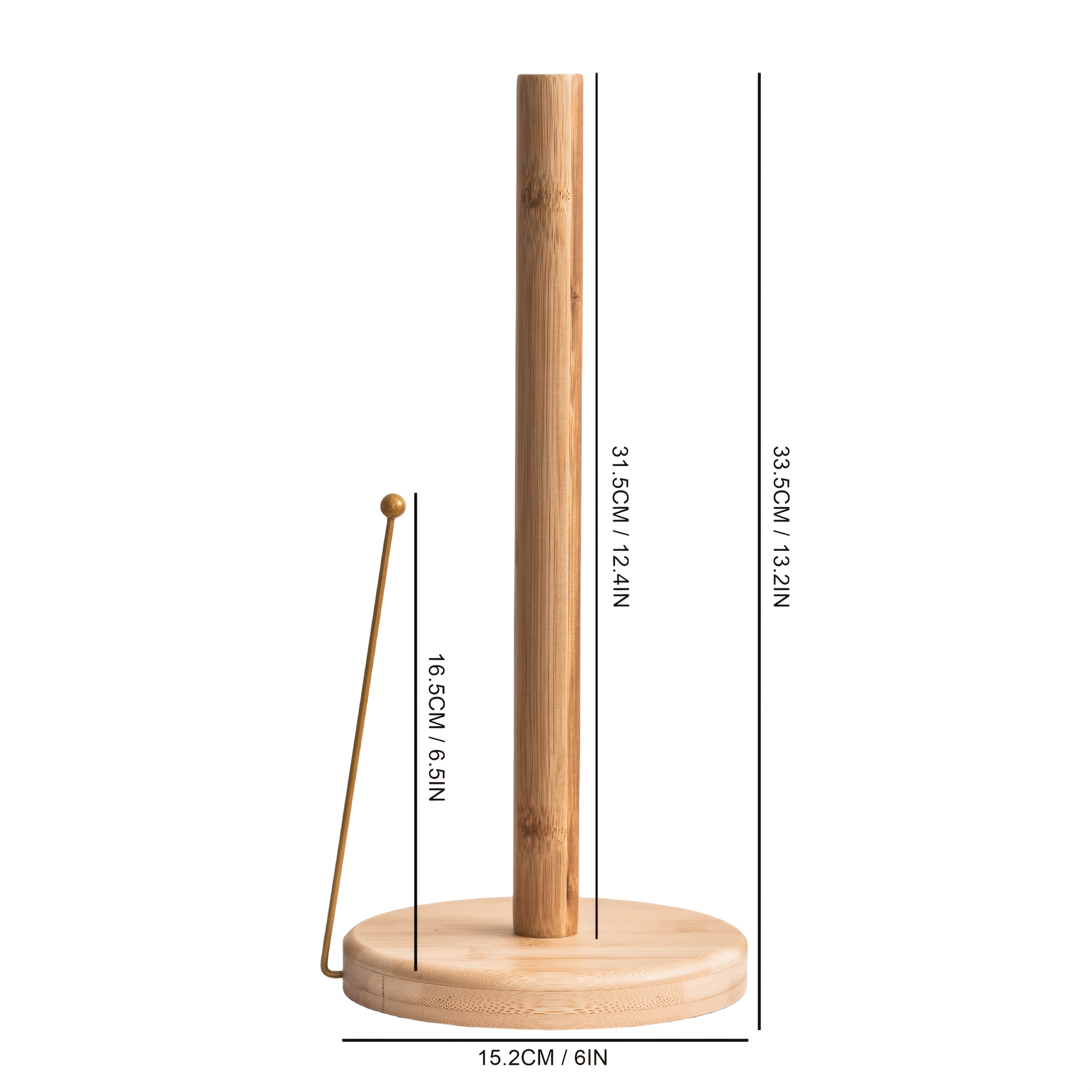 vertical tissue holder kitchen paper towel rack cloth holder cling film rack storage stand storage column upright roll paper holder home use kitchen use Product details 5
