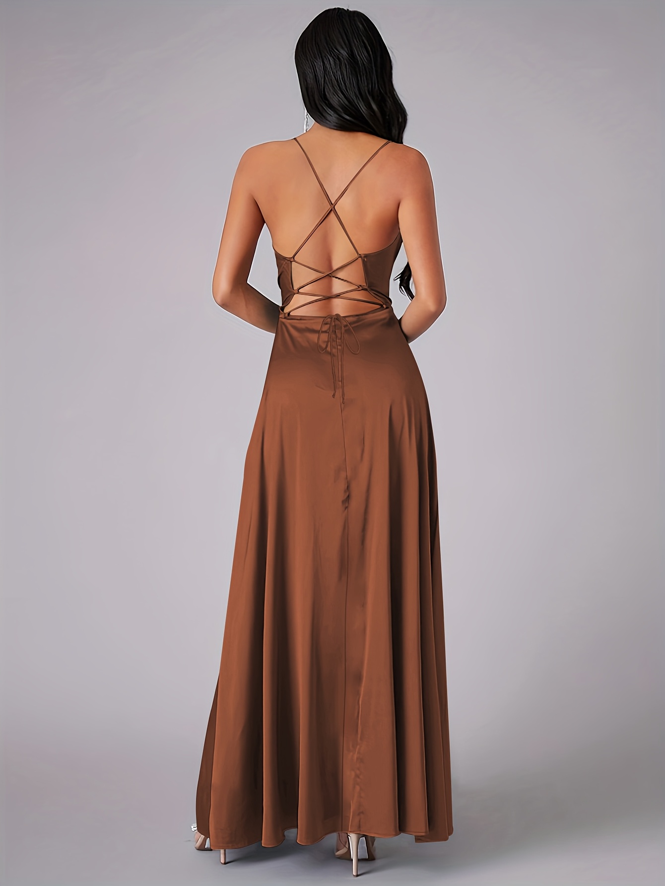 european backless dress new cross border