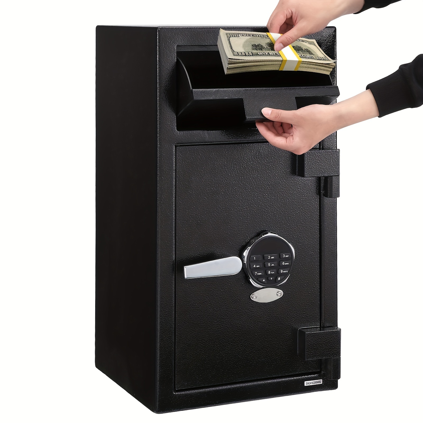 

Digital Depository Safe Box With Keypad Electronic Steel Safe With Deposit Slot And 2 Emergency Keys For Home Hotel Restaurant And Office (15.7'' X 13.7'' X 19.2'')