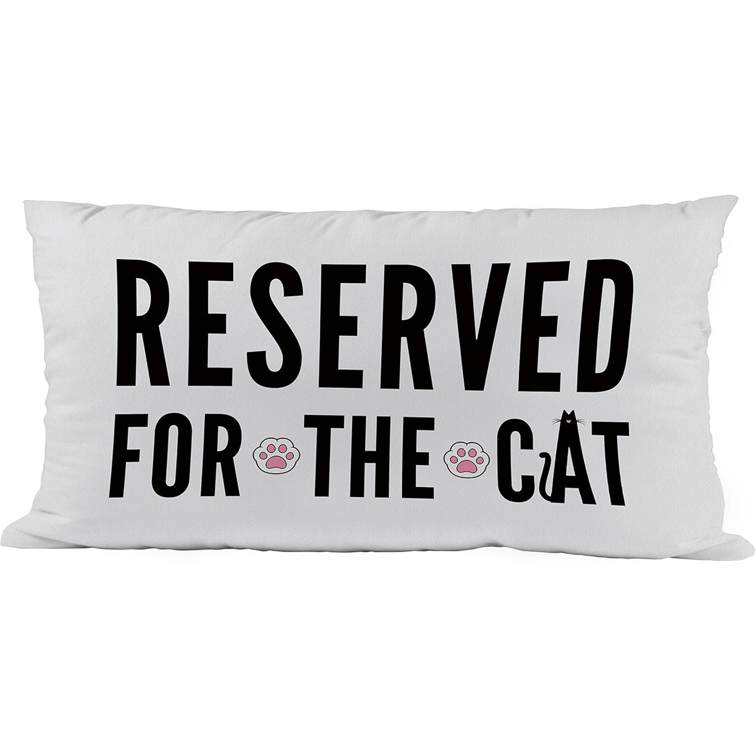 

Contemporary Polyester Throw Pillow Cover With Cat Design, Machine Washable, Zipper Closure, Woven, Fits Various Room Types - 1pc Decorative Cat Lover Gift Pillowcase (single Side, No Insert)