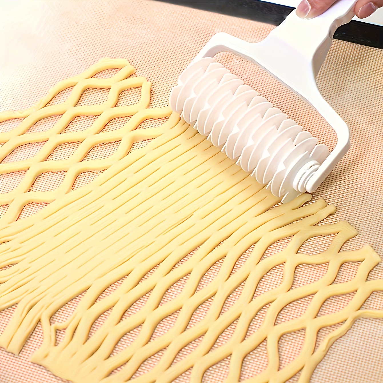 plastic pastry roller cutter an adjustable multi