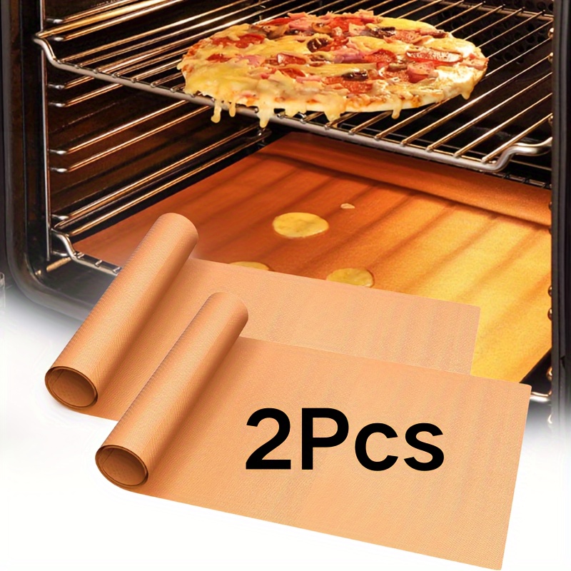 

2pcs, Large Oven Liners For Bottom Of Oven Bpa And Pfoa Free, Thick Heavy Duty Non Stick Teflon Oven Mats For Electric, Gas, Toaster, Convection, Microwave Ovens Grills