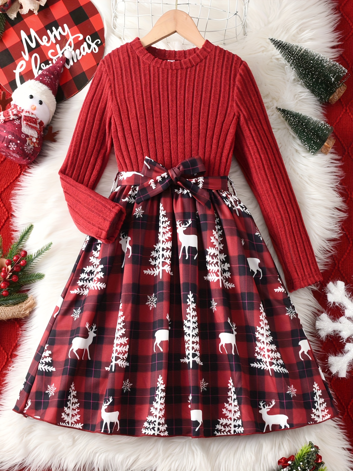 cool christmas dresses Christmas Cocktail Dresses for Women Off The Shoulder Mini Dress Sexy Up Long Sleeve Mrs Santa Claus Short V Neck Dress