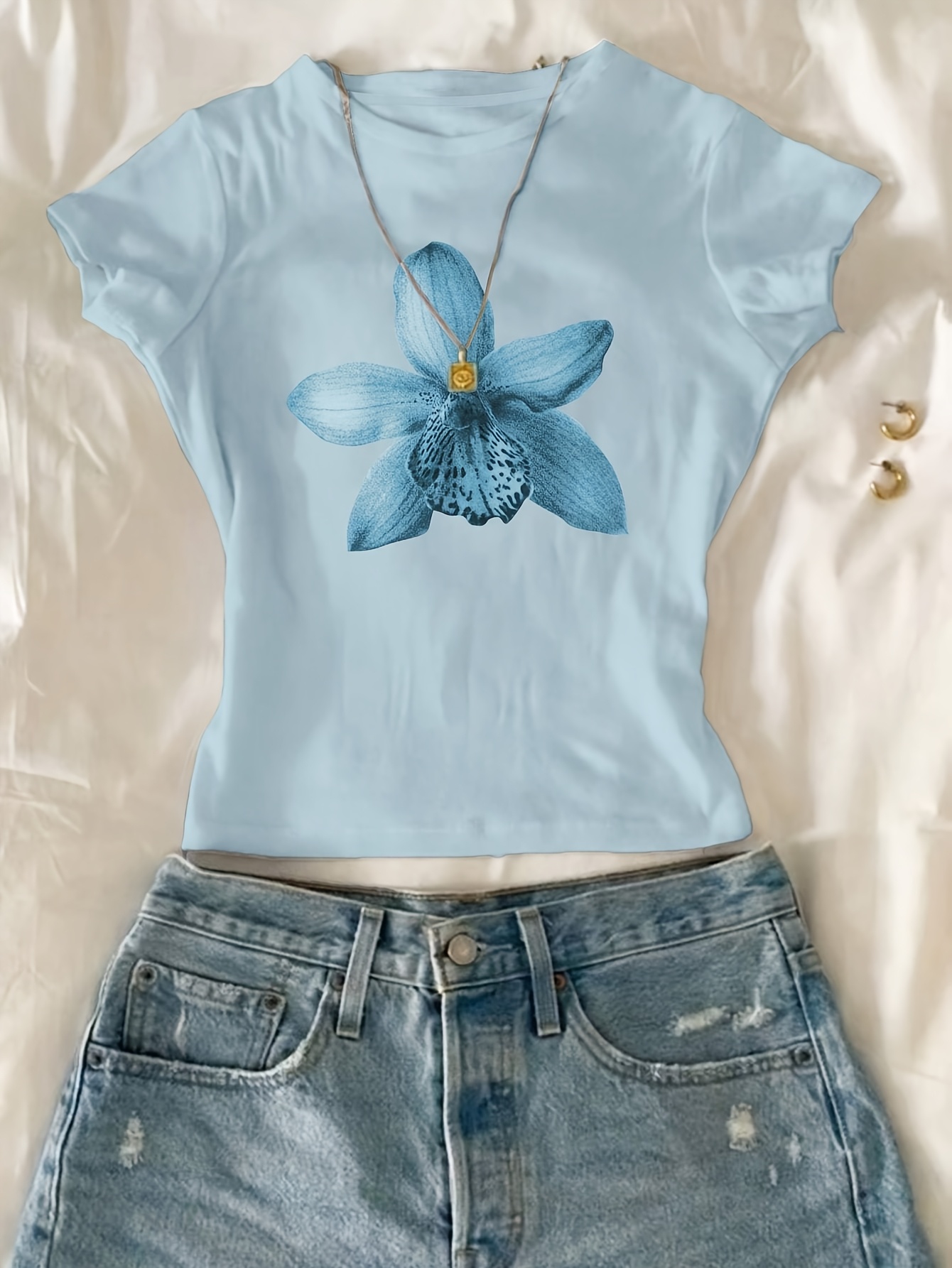 美品 JUHA FLOWER L/S SHIRT FLOWER LACE S／S SHIRT | JUHA (Women)/ユハ