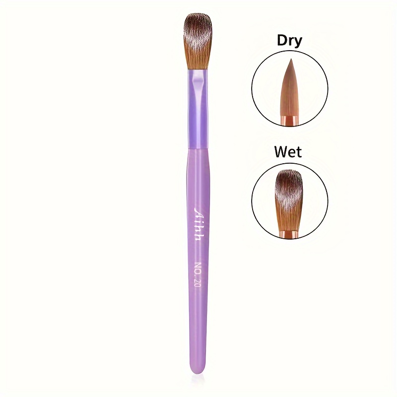 Acrylic Nail Brushes - Acrylic Nail Brushes For Acrylic Powder System Colored Nail Brushes For Acrylic Application Nail Art Powder Extension And Carving