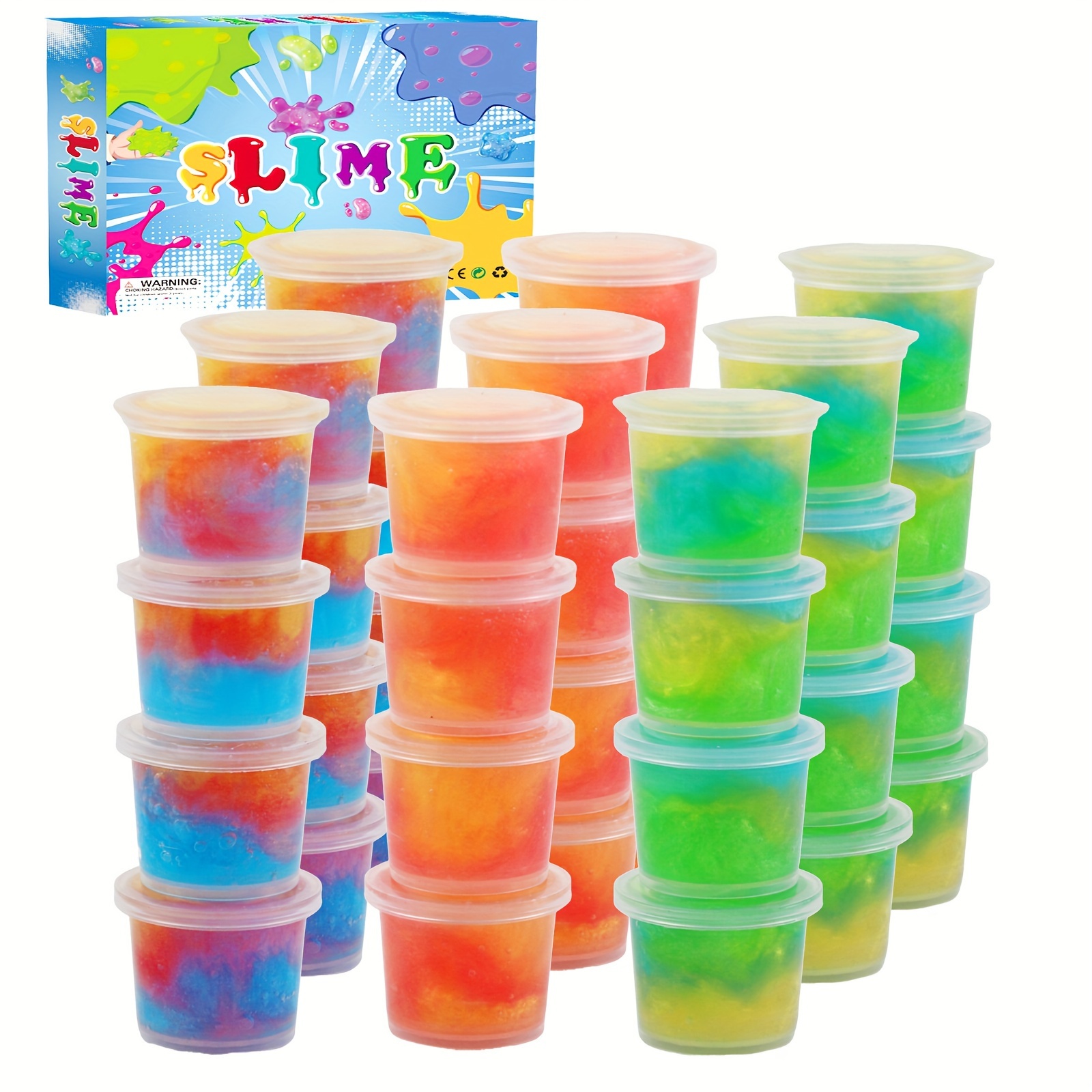 30 piece slime kit starry night glow in the dark playdough perfect for kids ages 3 6 details 0
