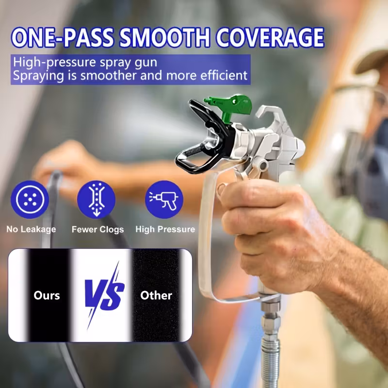 airless spray gun 1200w sprayer with 3 compact structure and high for painting latex paint diy projects Product details 2