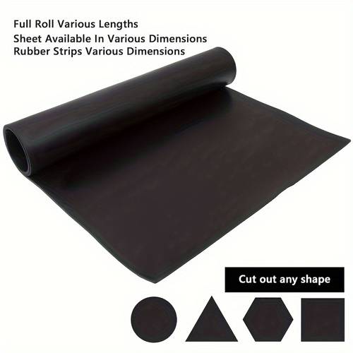 1 roll solid neoprene sheet board 1 16 inch thick x 12 inches wide x 3 3 feet long neoprene strip roll for gaskets padding seals crafts flooring shock absorption anti slip
