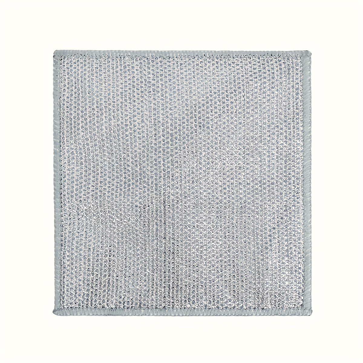 TEMU 10pcs Double Sided Silver Dishcloth, Steel Wire Cloth, Replacement Of Steel Wire Ball, Multifunctional Dishcloth, Kitchen Stove, Brushing Dishes, And Washing Pots Supplies, Kitchen Gifts