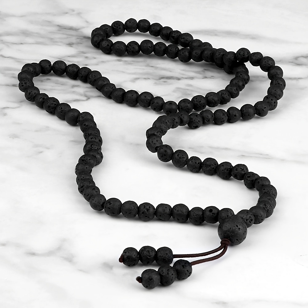 108 Bead Natural Stone Beaded Necklace