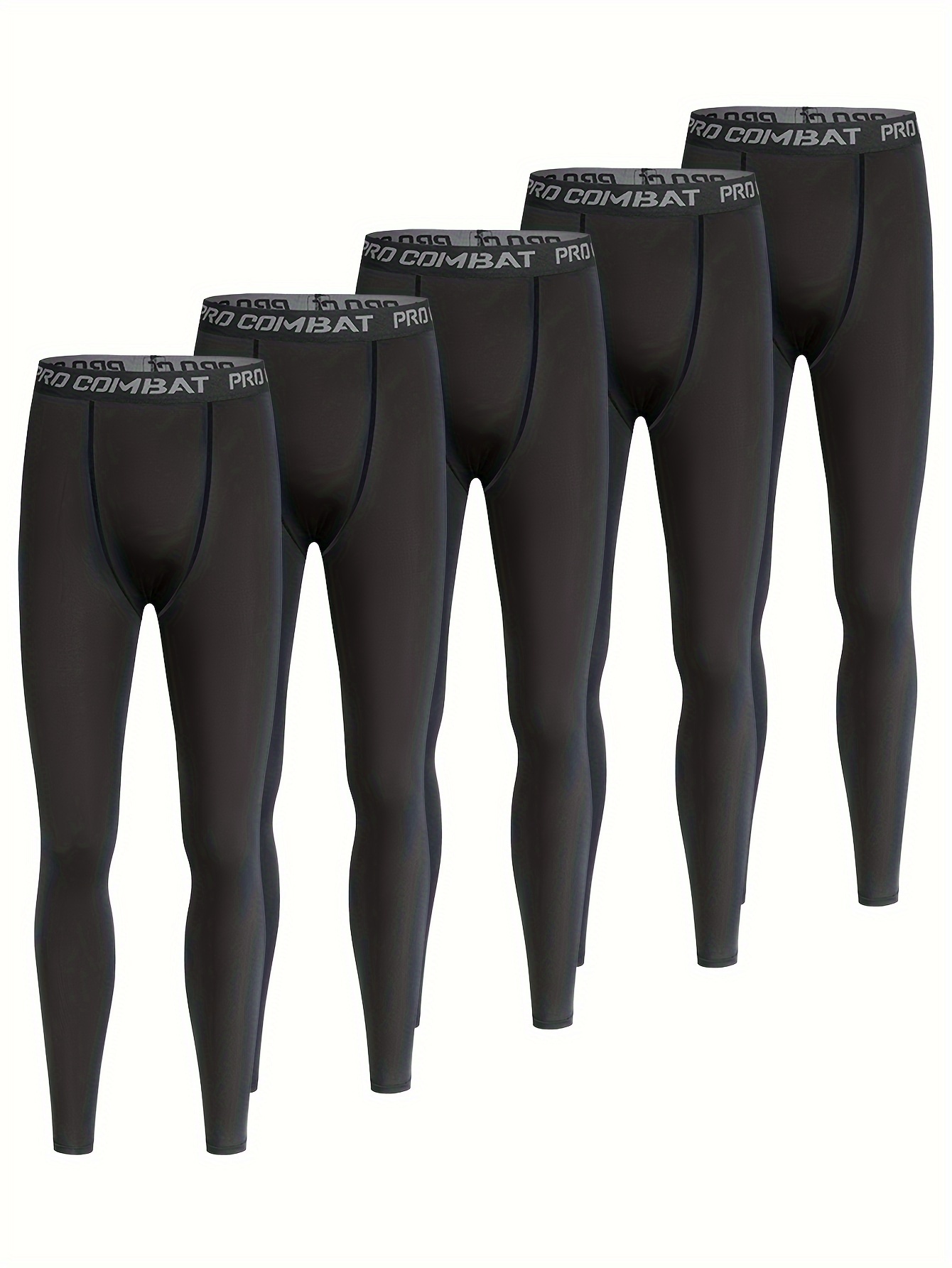 Men's Tight Long Compression Pants Activewear Lightweight - Temu