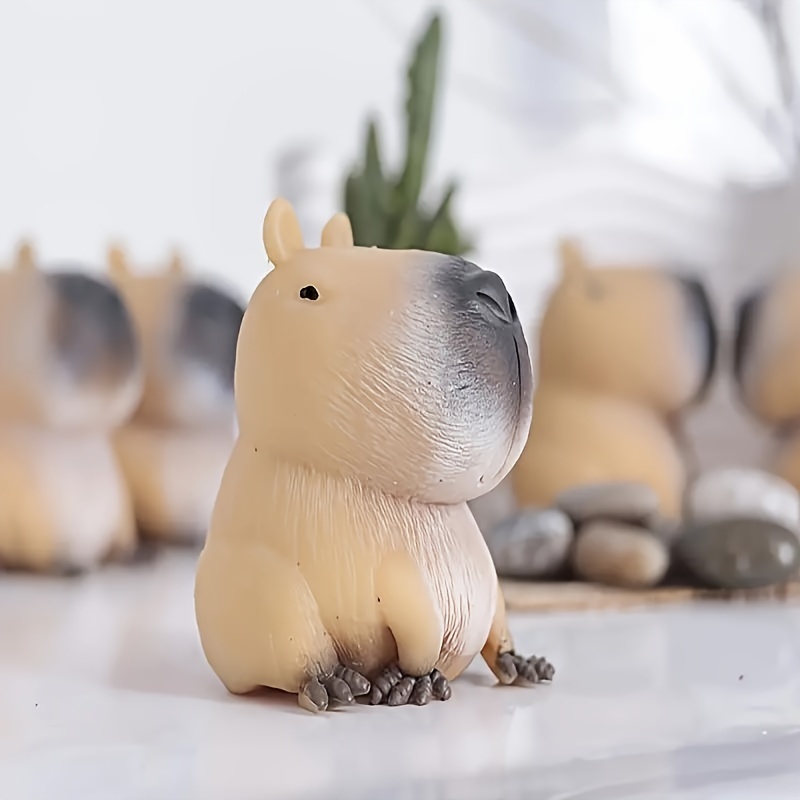 1pc   rubber capybara   toy quick rebound unique animal fidget toy   gift for young   details 2