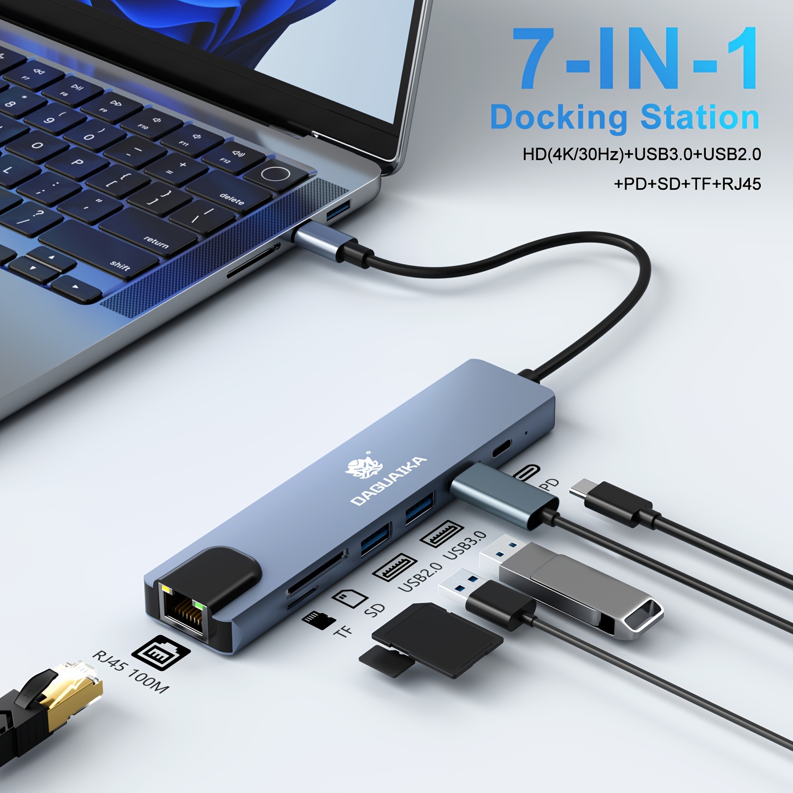 Amazon Macbook Air Flash Drive Adapter USB C Multiport Adapter For 