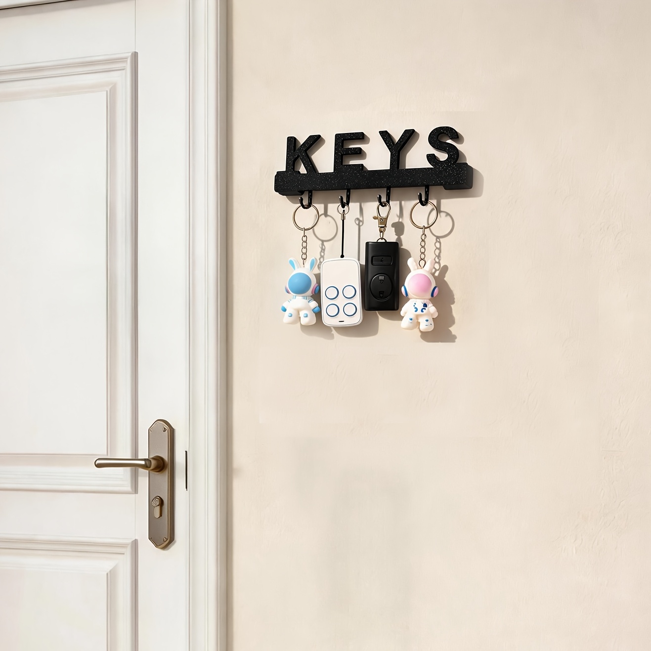 TEMU Wall-mounted 1pc Keys Home Key Rack Wall Entryway Shelf Ornament For Keys Hook Storage No Drilling Room Decor