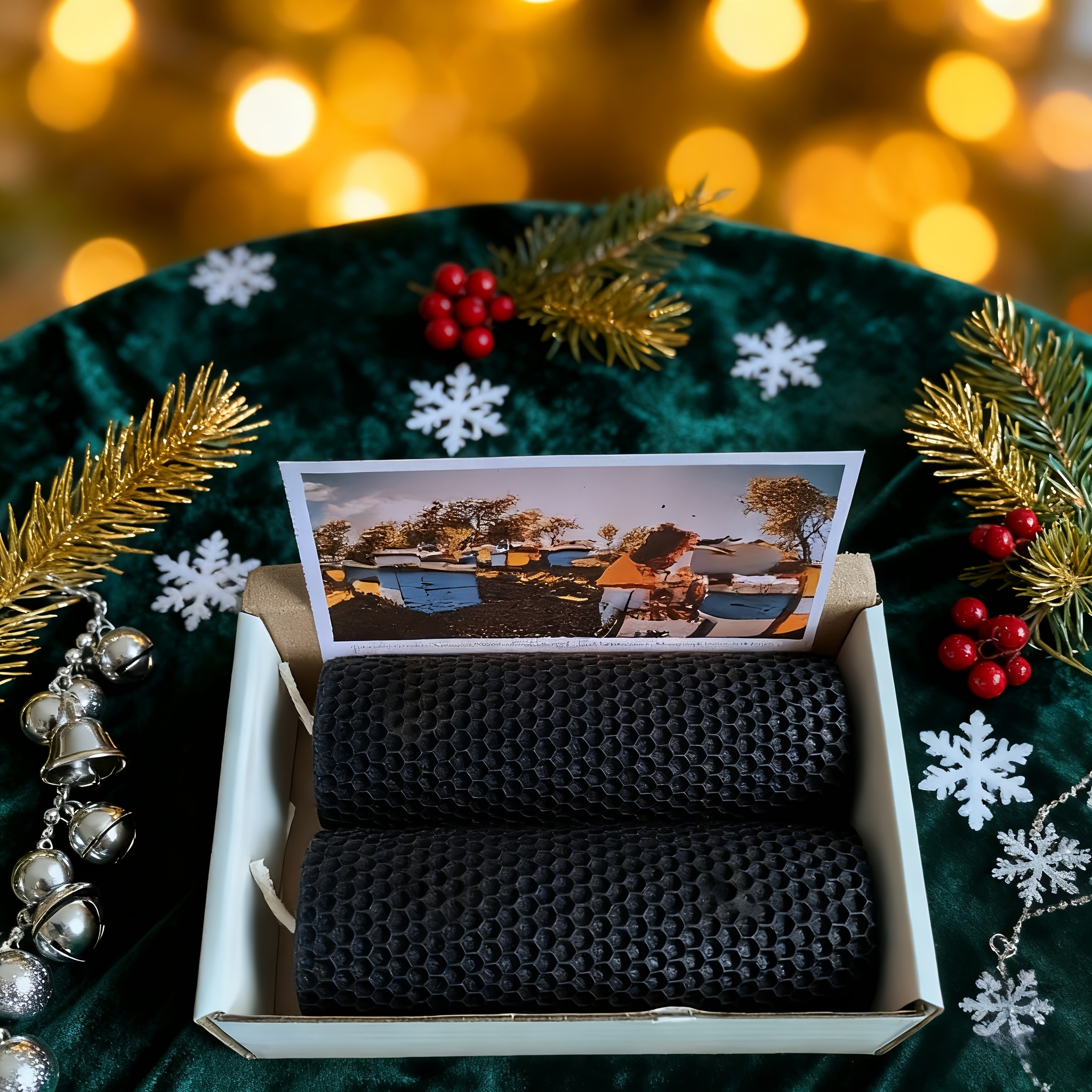 Un juego de 2 velas de cera de abeja, velas festivas, cera de abeja enrollada, velas de cera de abeja naranja hechas a mano, negras, tamaño 5X15Cm, tiempo de combustión prolongado, adecuadas para Navidad, Halloween, fiestas, decoración del hogar, velas de invierno, Día de San Valentín, Hanukkah