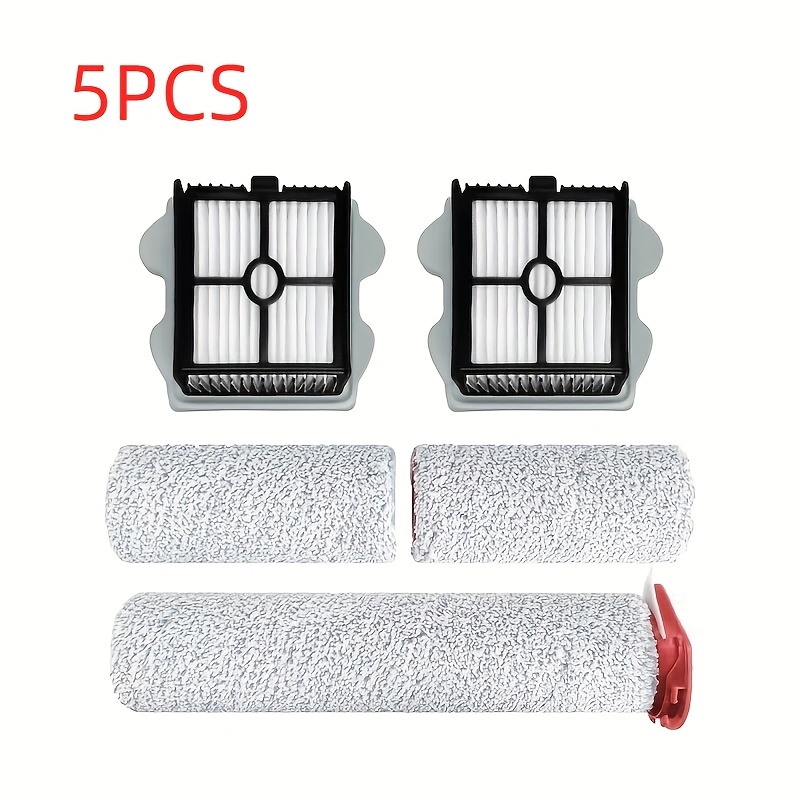 Image of High-quality, Pro/a10 Plus/a10 Ultra Floor Scrubber Accessory Kit - Main Roller Brush & Filter Spare Parts, Durable Plastic/rubber/polyester, Filter Accessories