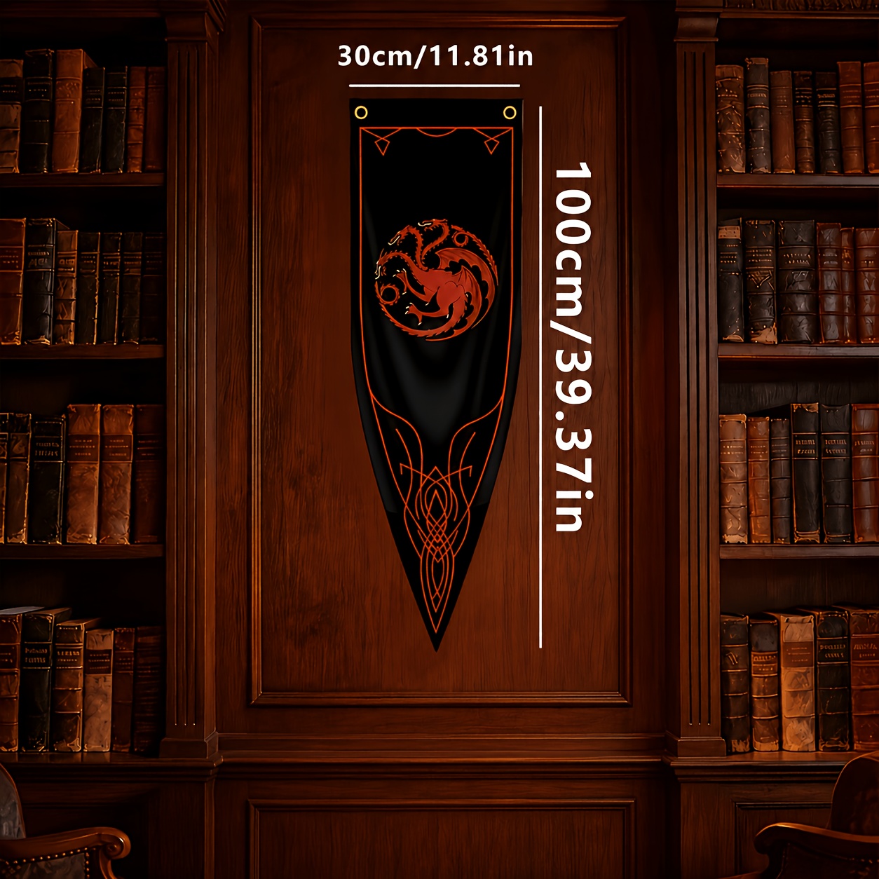 TEMU Pennant, Targaryen House, Stark House, Ravenclaw, Decorative Banner, Medieval Fantasy Style Home Bedroom Living Room Wall Hanging, Fan Gift,