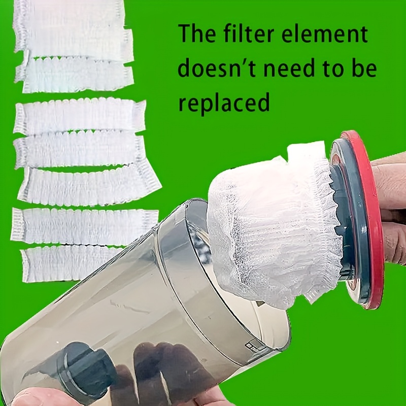 10/30/50 Pack Disposable Vacuum Filter Bags - Elastic Non-Woven Polyester Mesh Covers with Stretch Fit for Home Vacuum Cleaners, Traps Dust & Pet Hair, Improves Suction Efficiency