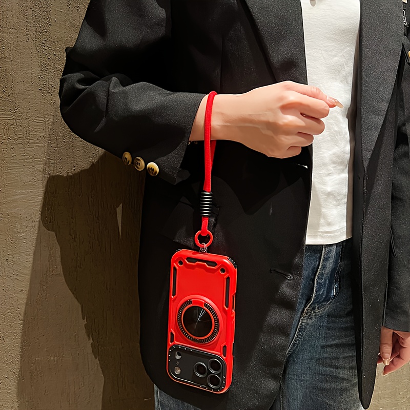 3-in-1 shockproof anti-slip stand phone case with detachable lanyard for iphone   pro max, 16, and 16 plus; 17, 17 air & 17  - rotating holder suitable all  , phone case strap,   viewing,  ,  , durable construction,   material, tech enthusiasts,   travelers Product details 2