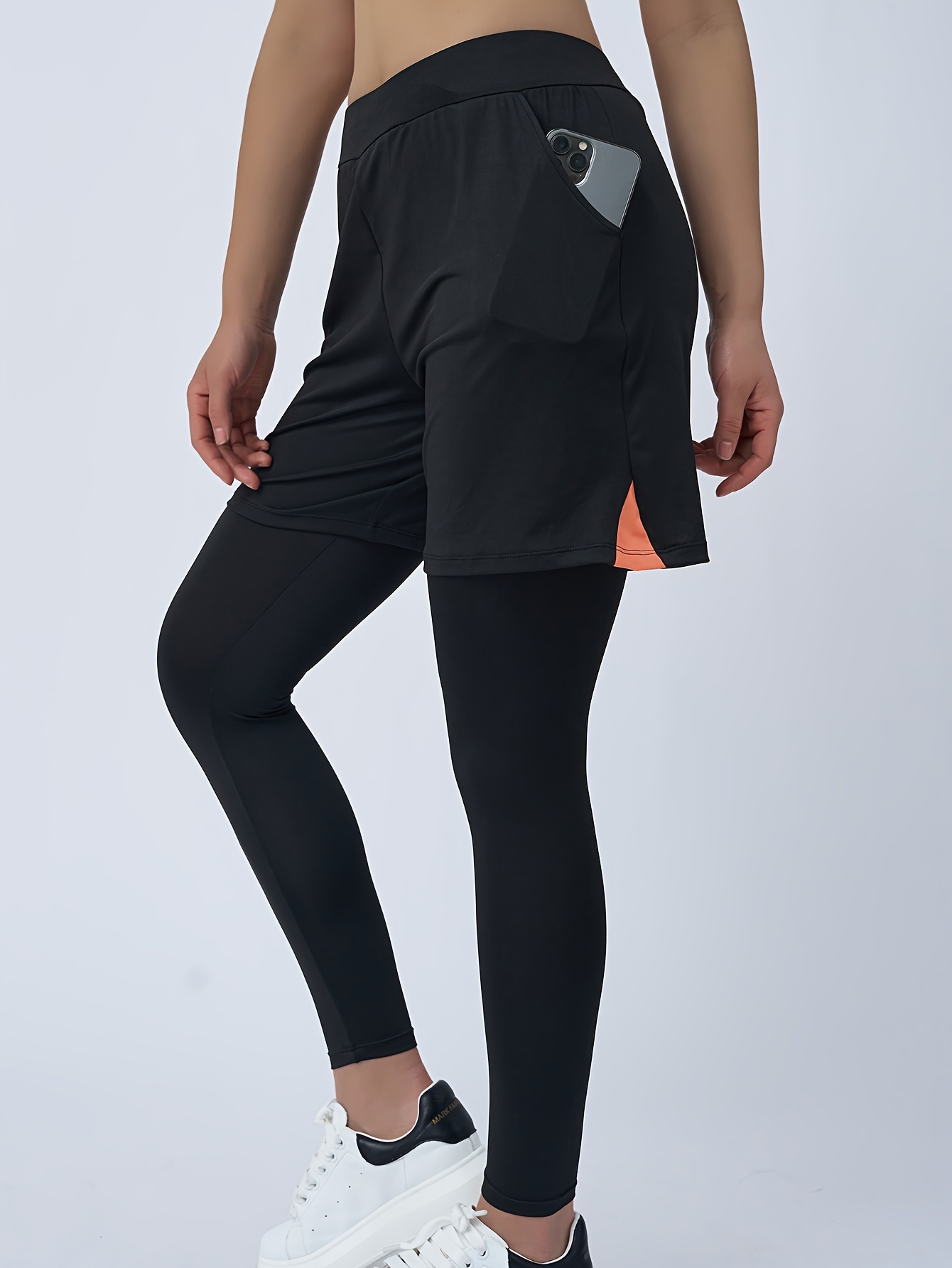 womens in yoga pants loose shorts overlay high waist Temu