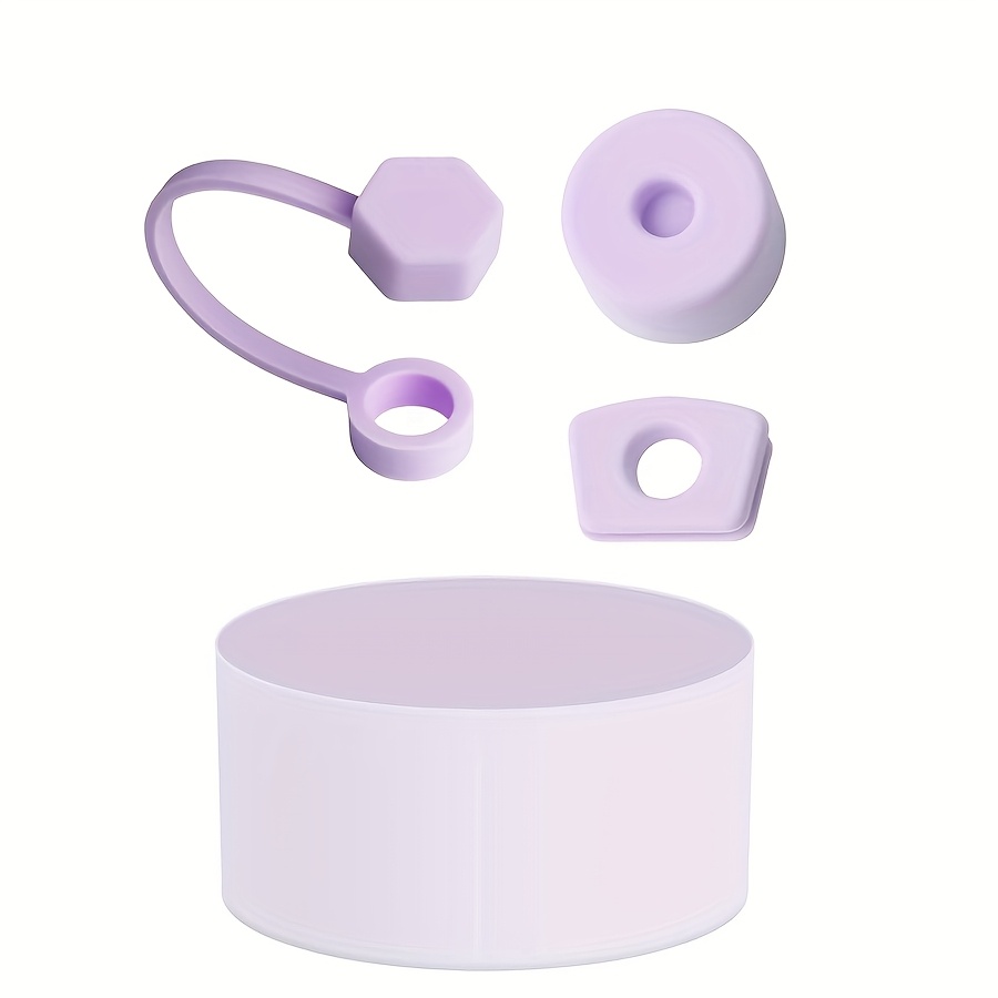 juego de accesorios para vasos termo incluyendo 3 tapones antiderrames de silicona, cubiertas para   de 9-10mm, y 1 bota de silicona para vasos de 40oz y 30oz Detalles del producto 5