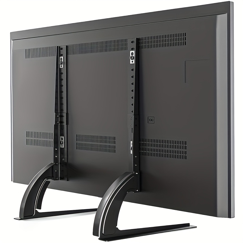 universal desktop tv stand base adjustable height   legs suitable for most 32 75 inch lcd tvs   led flat tvs   vesa 800x500mm stand weight up to 88  