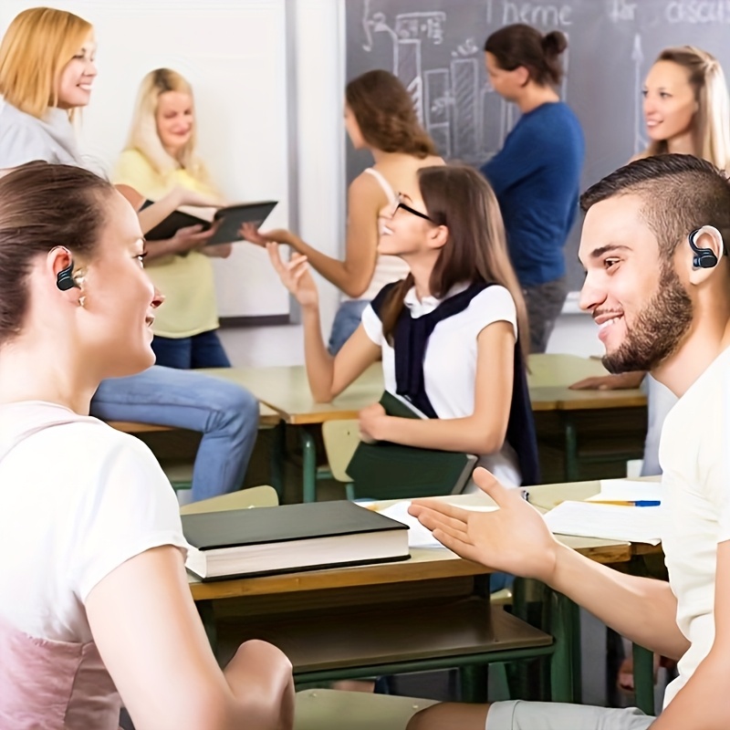 2025 AI Real-Time Translation Earbuds | 144 Languages Support, LED Power Display, Type-C Charging, Touch Control, Voice Noise Cancellation & Open Ear Design |Compatible with All Smartphones for Meetings Sports Travel Gaming - Sleek Gift-Ready Design