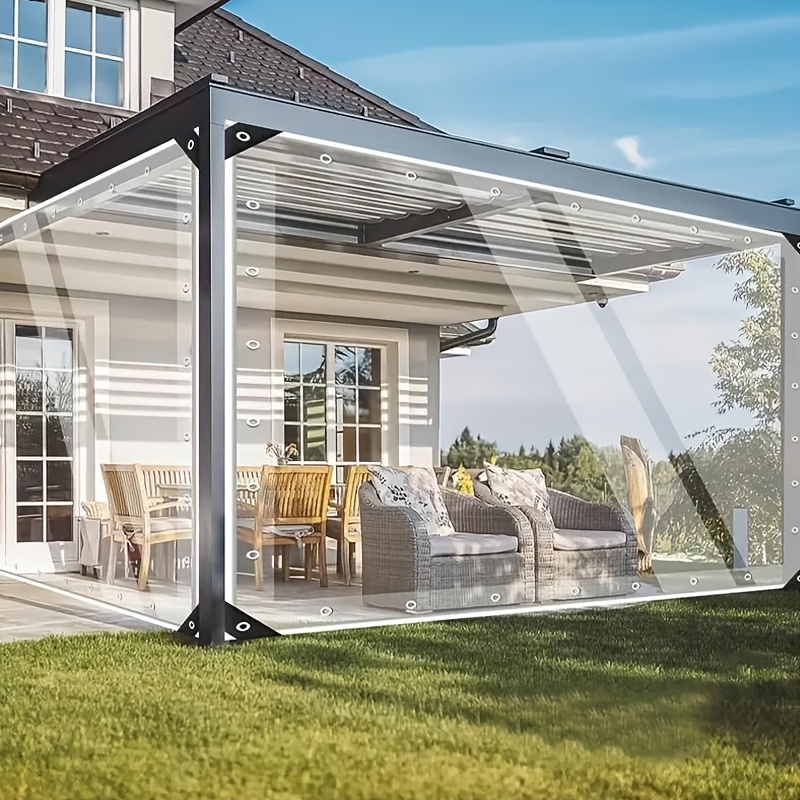 E-shop Outdoor Wasserdichtes Tuch in verschiedenen Größen, Transparentes, farbiges Wasserdichtes Tuch für große Flächen, Regenabdeckung mit verdicktem
