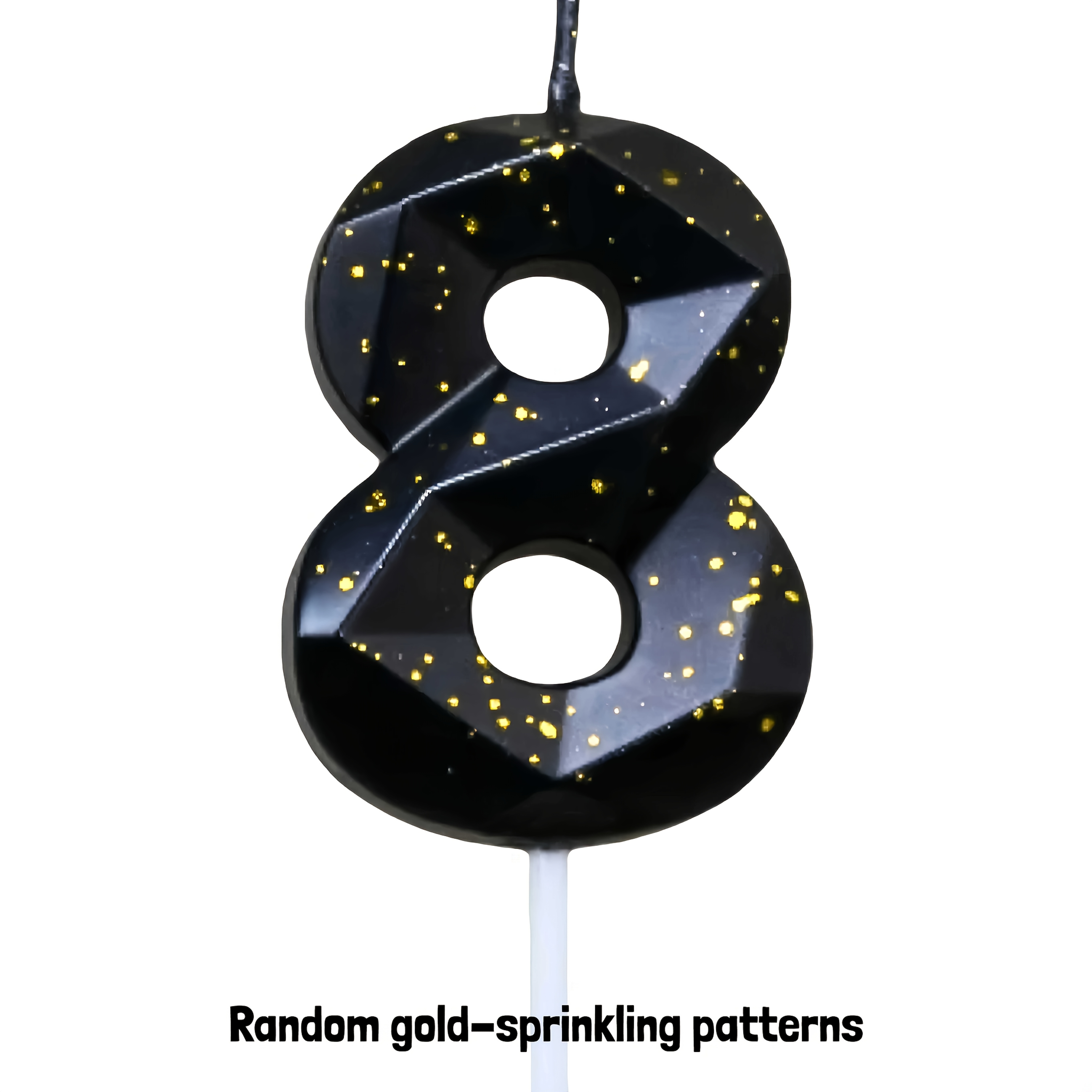 1pc Candle With Golden Powder, New Style