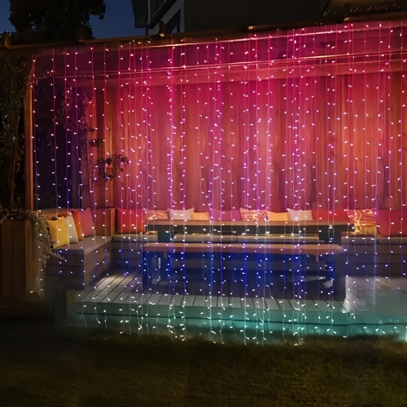 200 led solar fairy string lights indoor outdoor multi colour changing garden decor suitable for fences courtyards and wedding settings push button control ip65 rated outdoor lighting garden decor solar lighting solar string lights