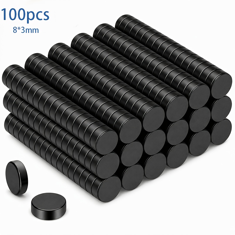TEMU Imán de nevera Gossfen de 8 * 3 mm, disponible en múltiples cantidades para una fácil selección, imán circular, adecuado para refuerzo de