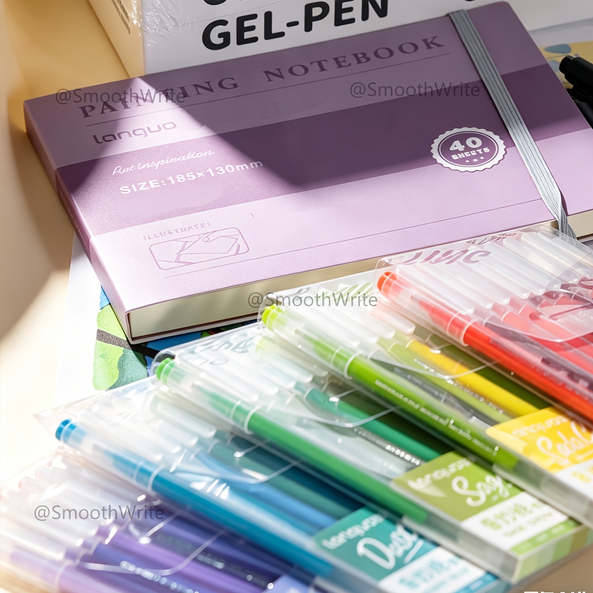 LANGUO Colored Gel Pens Set with 243/290pcs for Smooth Writing
