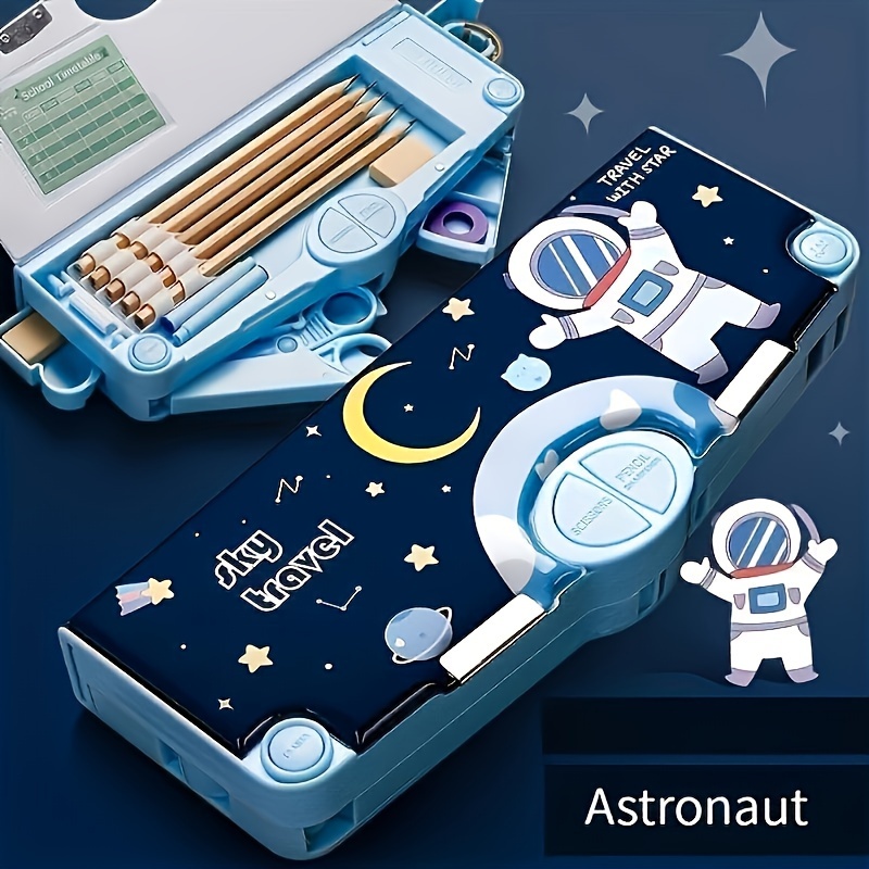 

Cartoon Pencil Box: Large Capacity, Double Pencil Holder, School Supplies Organizer