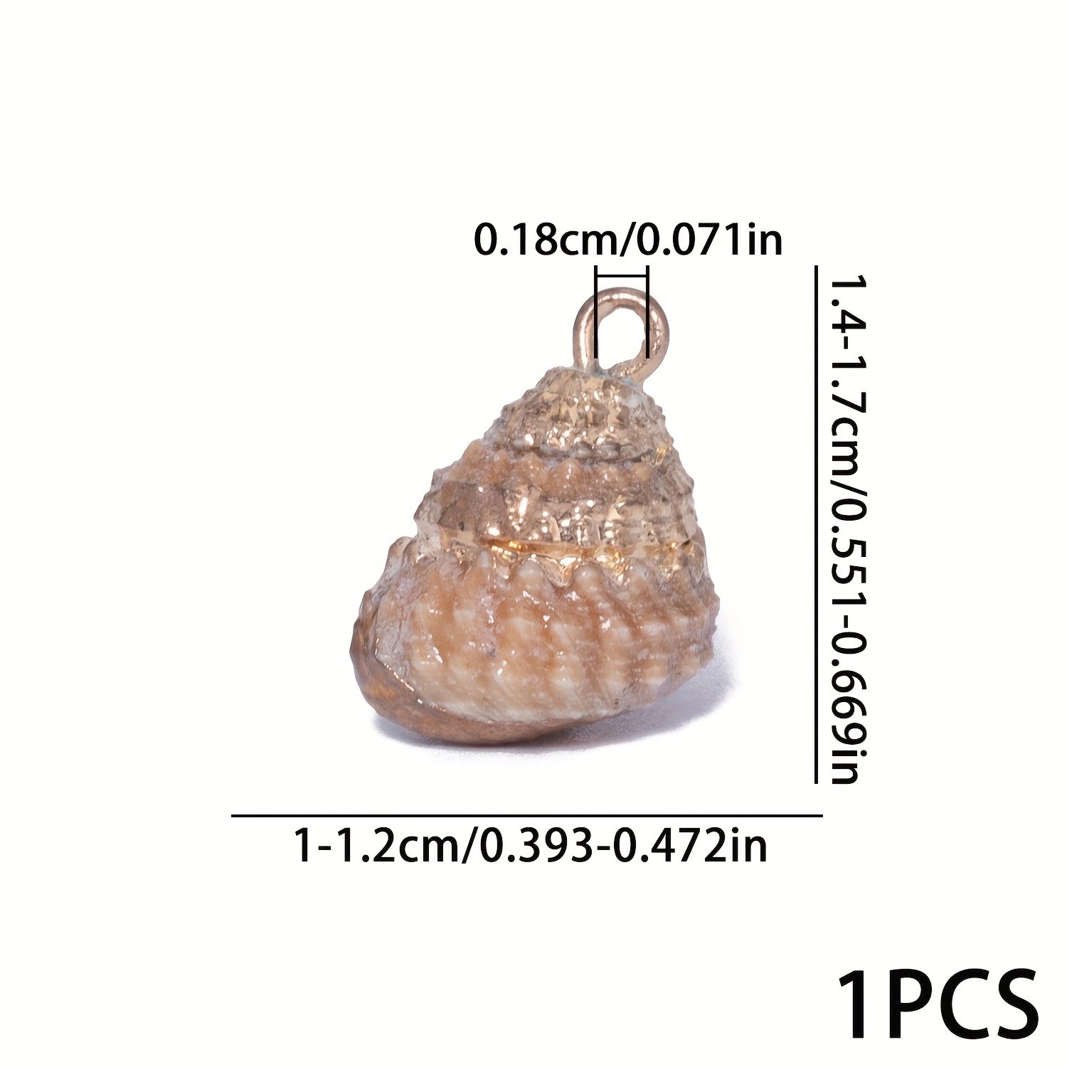 Multi-Color Natural Conch Shell Pendant, Handmade Craft Accessory