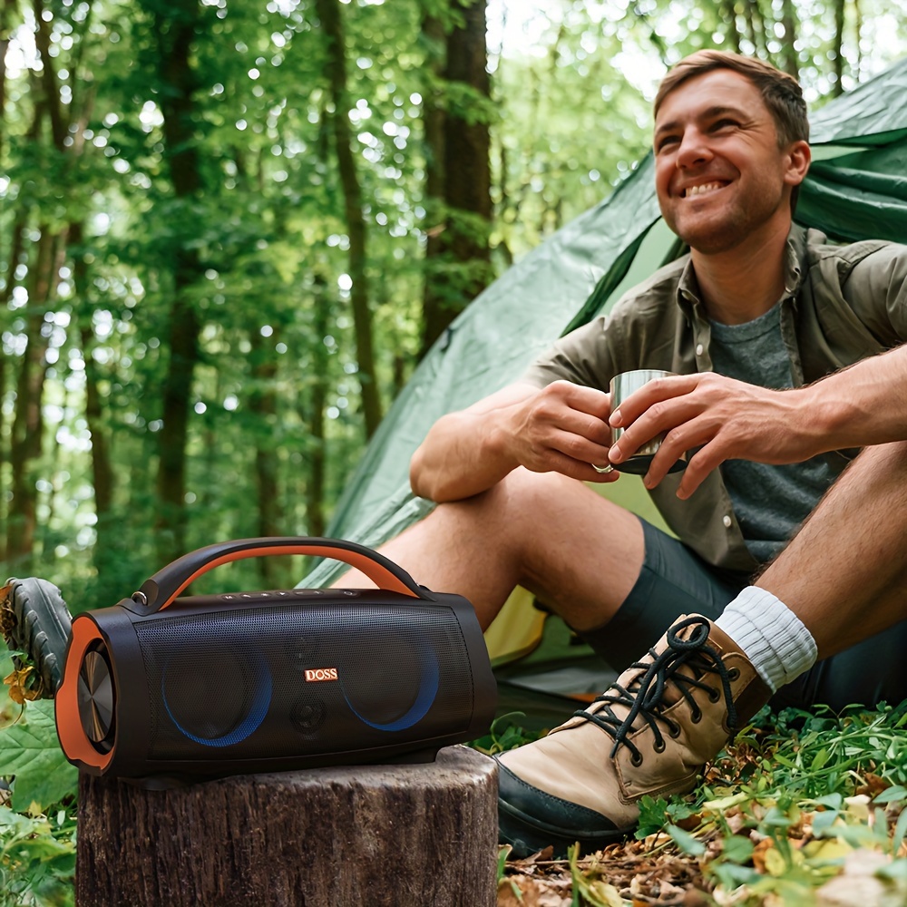 DOSS Portable Extreme Boom Pro Bluetooth Speaker with 100W Sound