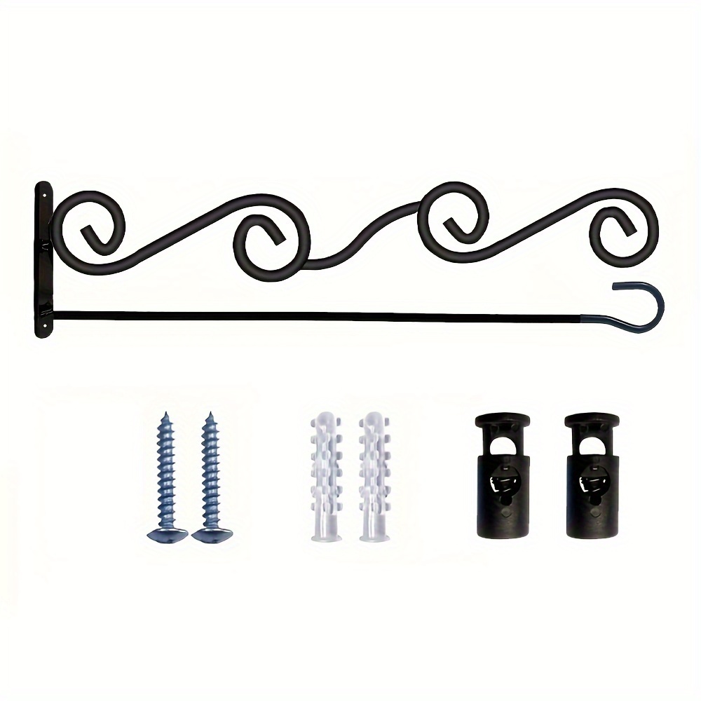 

1pc Garden Flag Holder Bracket Wall Garden Flag Holder Metal Garden Flag Stand For American Flags Christmas Garden Flags Or Other Seasonal Garden Flags