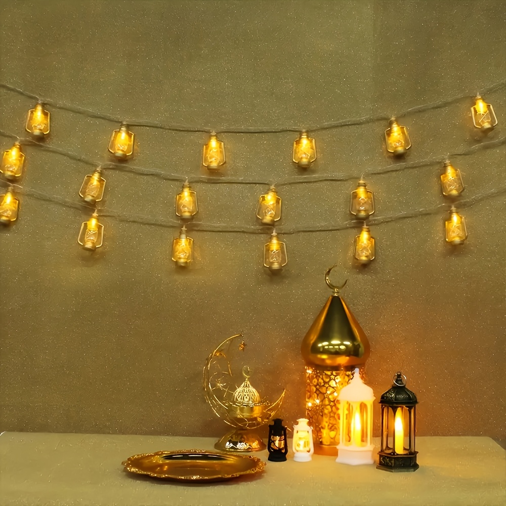 1pc Star And Candlestick (Indoor Lamp), Eid Al-Fitr Home Decoration Lights, Middle Eastern Style Star And Style Decorative Candlestick, Ramadan Decoration Lights, Party Decorations Muslim Islamic Festival Celebration Decorations