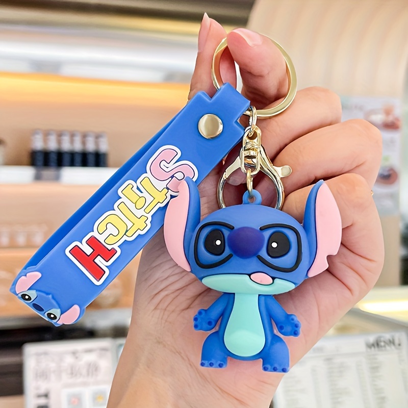 Porte-clés Stitch Minnie Mouse pour enfants, sac en silicone