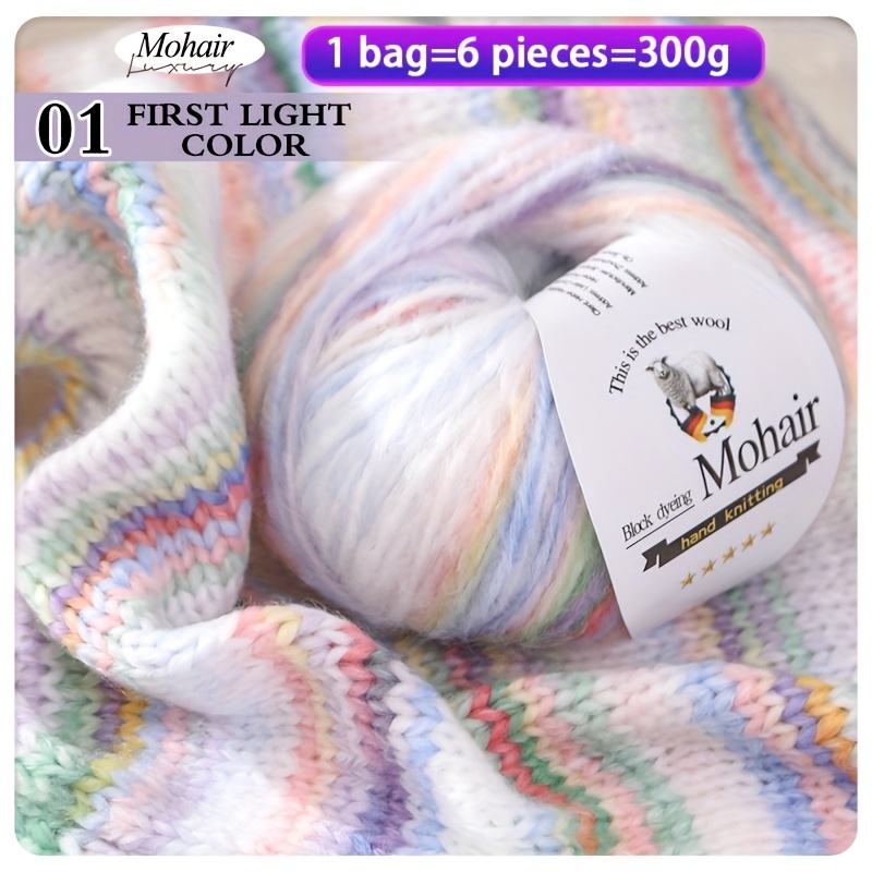 TEMU de laine à motif zèbre coloré et teintée en dégradé pour matériel de à , pour la fabrication de pulls, manteaux, châles, trench-coats, écharpes,