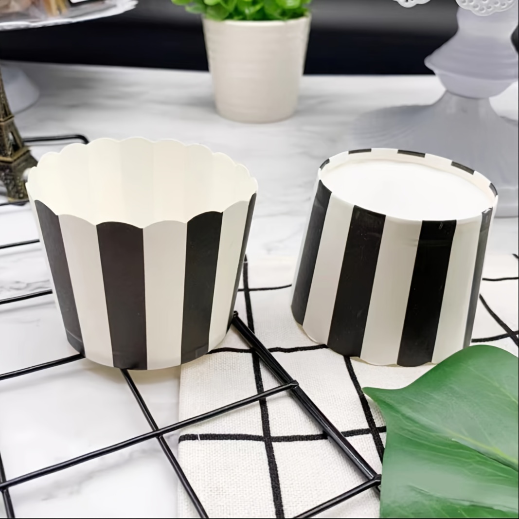 

50pcs Elegant Paper Baking Cups - Cupcakes, Muffins & Popcorn - Ideal For Halloween, Birthdays, Weddings - 2.36" Base