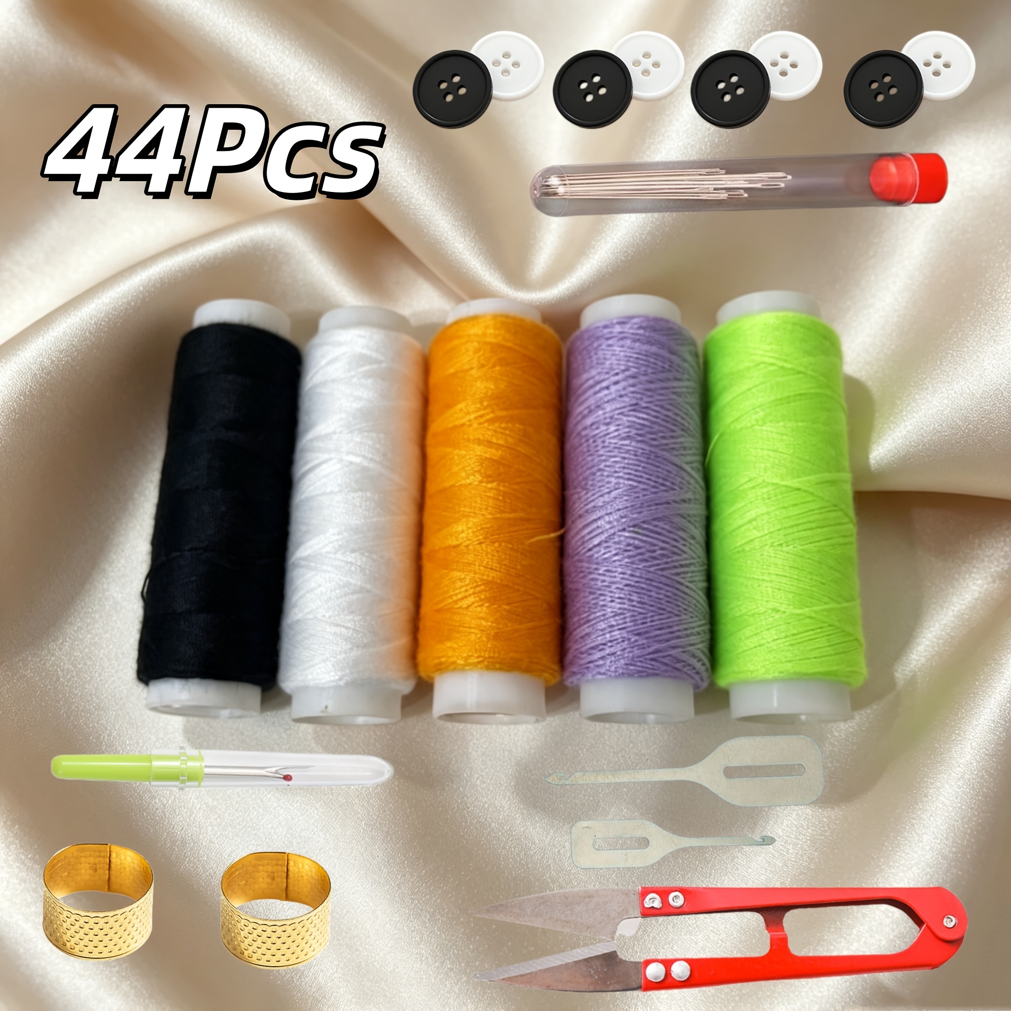 44pcs Multifunctional Emergency Sewing Repair Kit