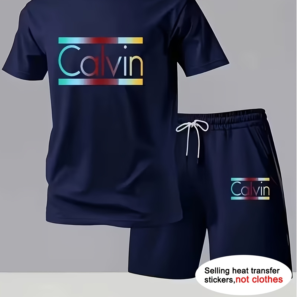 TEMU Buy 3 Get Onecalvin With Colorful Stripescreative Design Suitable For T-shirts Iron-on Chest Logos And Diy Decoration For Clothing And Bags Dtf