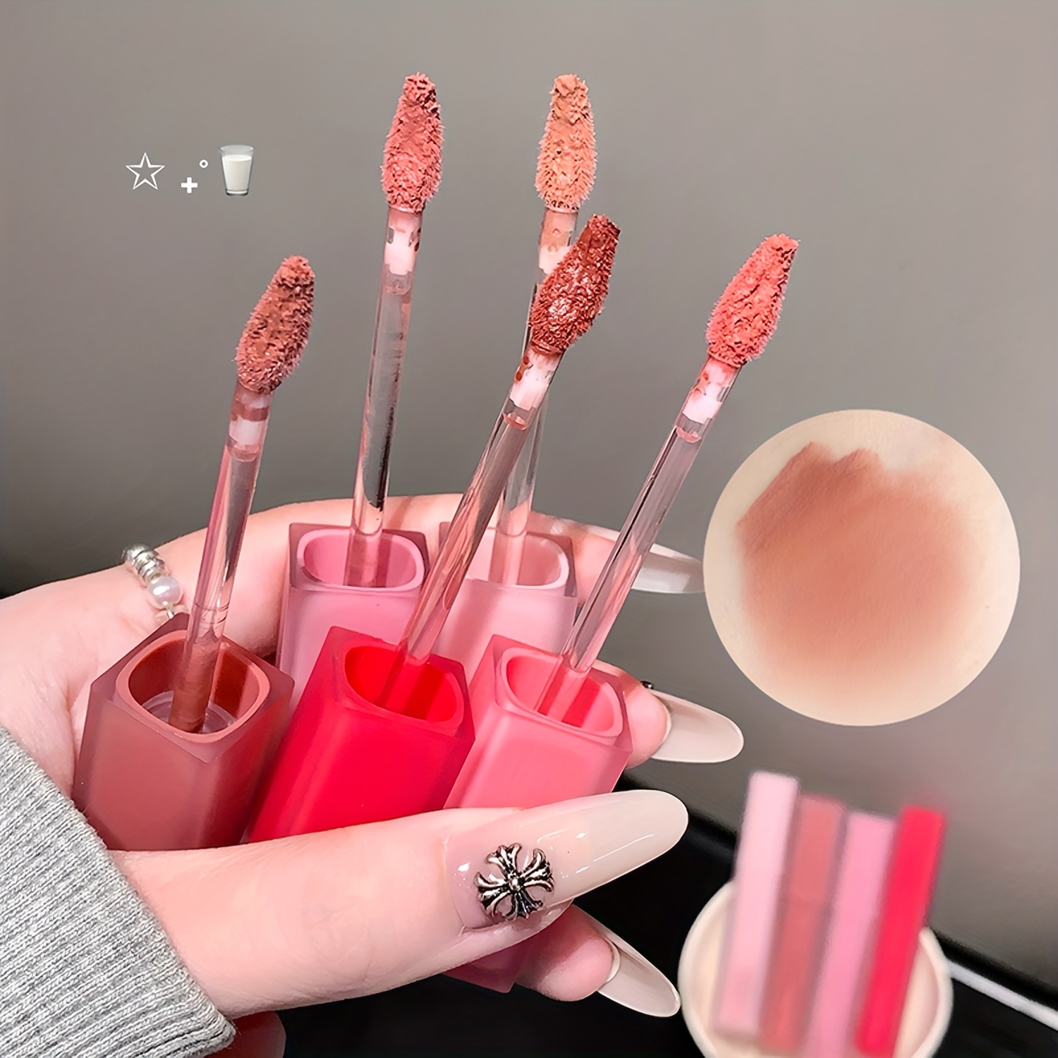 5 st gege bear matt läppstift högpigmenterat sammetslen - Temu Sweden