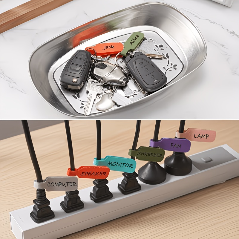 58pcs Color-Coded Cable Labels for Wire Organizing