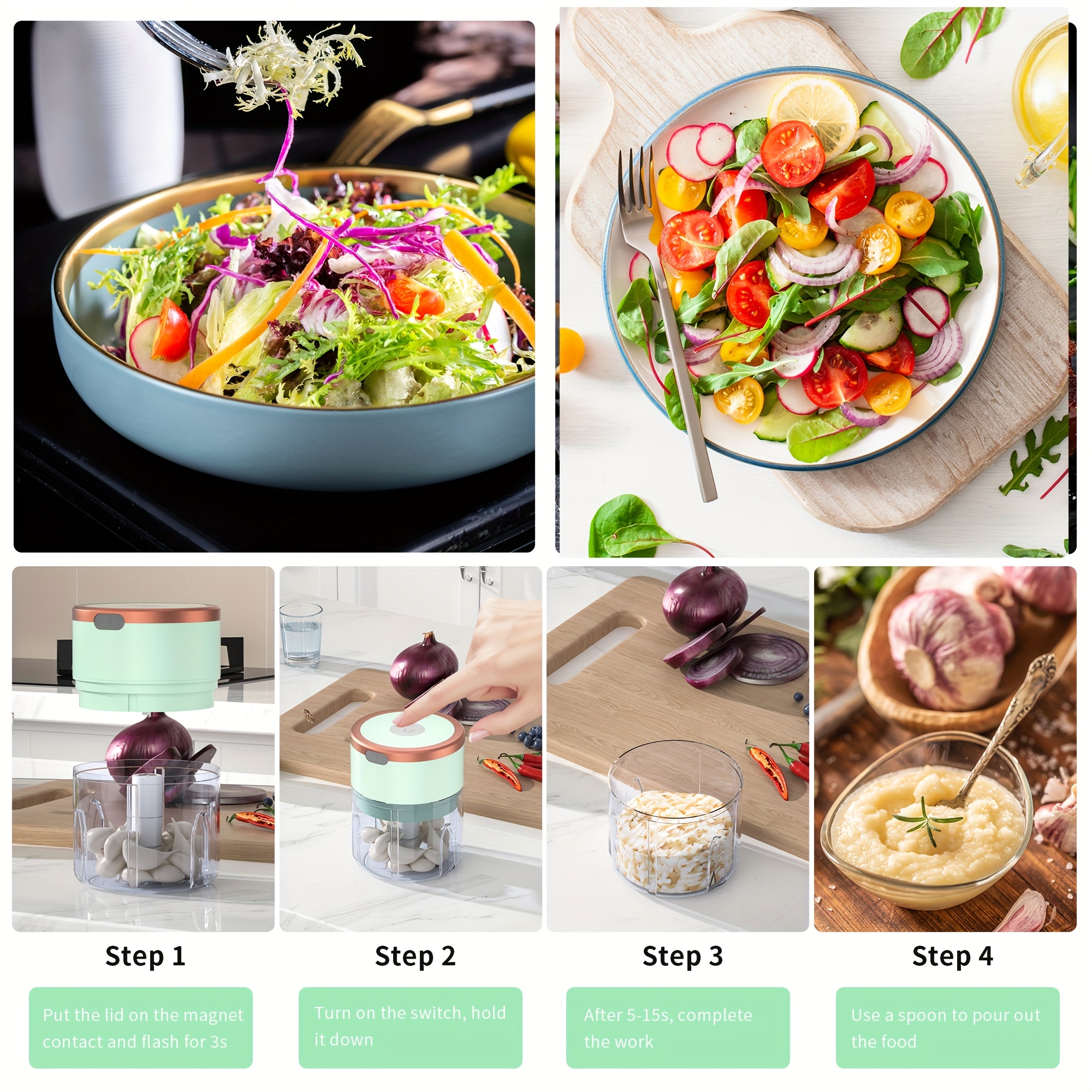 meat grinder vegetable chopper electric garlic chopper usb rechargeable mini chopper powerful small food processor blender for vegetables wireless food chopper for ginger chili fruit meat etc 250ml Product details 9