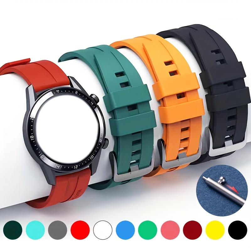 

Silicone 22mm Strap For Huawei 3 4 46mm Wriststrap For Huawei Watch3 Gt4 Gt2 Pro Gt2e Bracelet