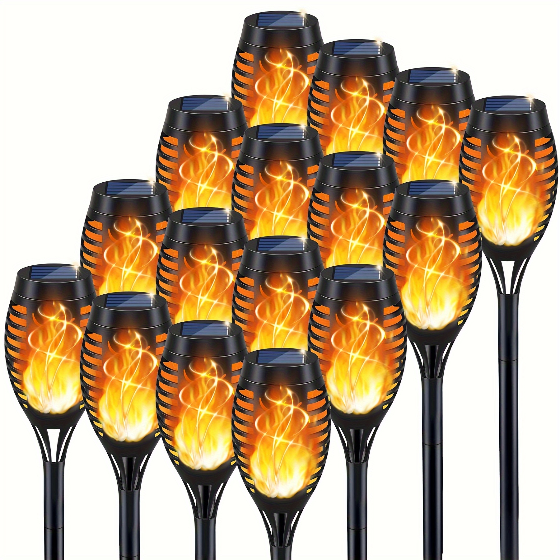 

Light Up With Flickering Flame Solar Lights - 10 !