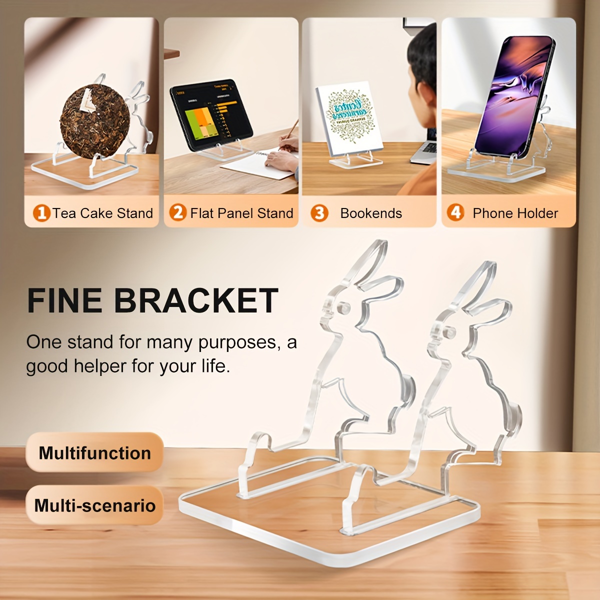 acrylic animal portable mobile phone holder creative cute Temu