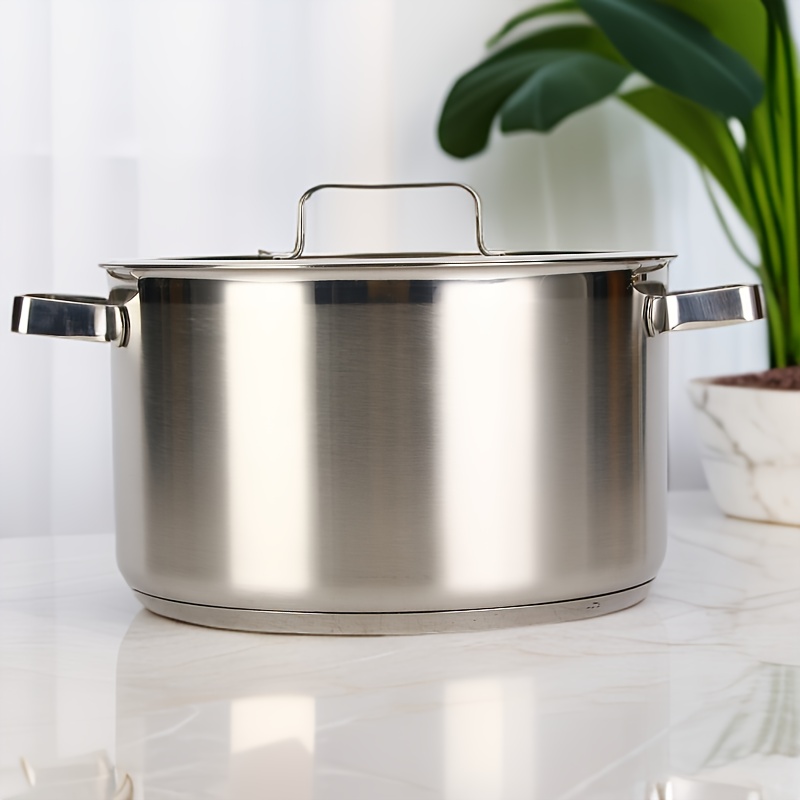 stainless steel double ear   24cm capacity braising   dishwasher safe kitchen cookware finish no power supply needed details 6